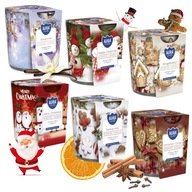 ZESTAW 6 SZTUK ŚWIECE ZAPACHOWE ŚWIĄTECZNE ŚWIECZKI ŚWIECA PREZENT ŚWIĘTA