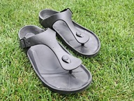 Japonki klapki męskie Gizeh EVA Black czarne r. 45 wkł. 29 cm , BDB