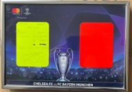 Kartki z autografem Clementa Turpina z meczu Chelsea - Bayern (UEFA CL)
