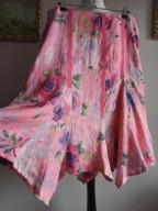 wyprzedaż QUIN DONNELLY SPÓDNICA lniana kwiaty38/40+ gratis