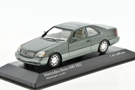 MERCEDES Benz 600 SEC green metallic C140 1992 1/43 MINICHAMPS 430032604