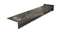 Stopnica kamień ciemny z nacięciami 120x30, stopień schodowy, nosek, POŁYSK