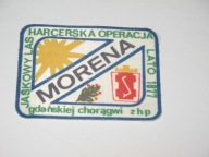 HARCERSKA OPERACJA MORENA Gdańska Chorągiew ZHP 1977 Jaśkowy las naszywka