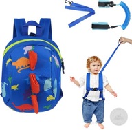 PLECAK DZIECIĘCY Z SZELKAMI BEZPIECZEŃSTWA SMYCZĄ DLA DZIECKA