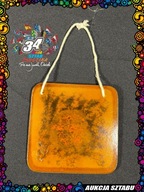 Ręcznie wykonana szklana deska na sery Manufaktura Magdaleny WOŚP Żegocina