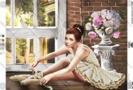 Haft koralikowy Baletnica, Oleksandra Yurchenko