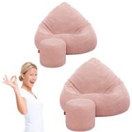 PUFA WOREK DO SIEDZENIA PODNÓŻEK OGRODOWA DO POKOJU PRZEDPOKOJU + GRATIS