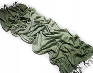 Duży Zielony Szal**Khaki Oliwka**Ombre**180 cm x 60 cm