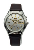 STALOWY MĘSKI ZEGAREK + ORIENT CRYSTAL 21J + AUTOMATIC 80-TE- SUPER STAN