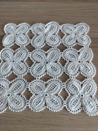 Obrus serwetka serweta misterne koniakowskie rękodzieło delikatne 18x18