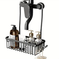 PÓŁKA ŁAZIENKOWA ZAWIESZANA NA BATERIĘ PRYSZNICOWA WISZĄCA BEZ WIERCENIA