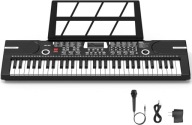DD76 Keyboard 61 klawiszy mikrofon pianino elektroniczne dla początkujących