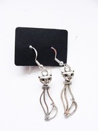 sliczne kolczyki koty kotki rękodzieło dla miłośniczki kotów