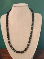 Naszyjnik z czarnego agatu 51 cm