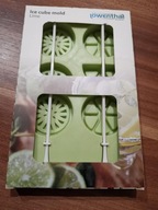 Foremka do lodu silikonowa z patyczkami limonka