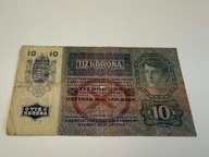 10 koron Austria / Austro-Węgry 1919 P#51 F