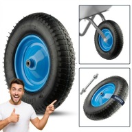 KOŁO KÓŁKO DO TACZKI POMPOWANE MOCNE 6PR 4.00-8 250KG Z OŚKĄ NOWE