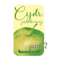 CYDR etykiety / naklejki na butelki - 12 sztuk