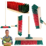 SZCZOTKA RĘCZNA GOSPODARCZA MIOTŁA ZAMIATACZ KIJ DO ZAMIATANIA ULICÓWKA