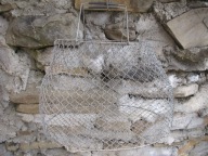 PRL -Stara składana siatka na RYBY /KOSZYK_PRL