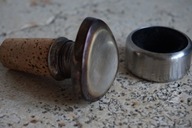 PRZEDWOJENNY KOREK DO BUTELKI ANTYK + OBRĄCZKA NA BUTELKĘ ART DECO design