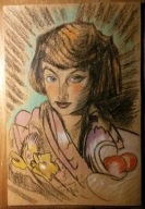 Witkacy portret pastel rysunek