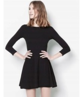 PULL&BEAR ROZKLOSZOWANA SUKIENKA TALIOWANA S