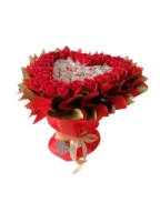 Zestaw prezentowy 30 cm czerwone róże Rafaello Dzień Mamy Dla niej