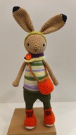 KRÓLIK miś szydełko maskotka zabawka prezent handmade amigurumi ręcznie