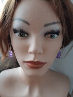 Kolczyki misie żelki gumisie fioletowe