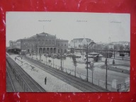 POZNAŃ POSEN DWORZEC KOLEJOWY PERONY BUDYNEK 1916 RRRR