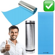 KARIMATA SKŁADANA DO ĆWICZEŃ SPANIA TURYSTYCZNA NIEBIESKA SOLIDNA BE-ACTIVE