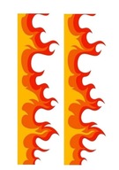 Opłatek na Tort HOT WHEELS OGIEŃ OBWÓDKA Dekoracja Urodziny Wydruk Cukrowy