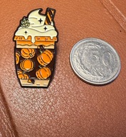 Pin przypinka Kawa z dyniami Dynie Halloween