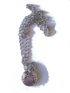 Naszyjnik mapa świata glob