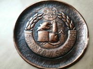 talerz miedż Sosnowiec Ratownictwo Górnicze rocznica 75-lecie O.S.R.G. PRL