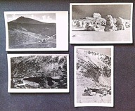 KARKONOSZE lata 50-te , zestaw 4 pocztówek