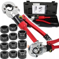 PRASKA ZACISKARKA HYDRAULICZNA RĘCZNA DO RUR PEX 12T MATRYCE 16 - 32 TŁOKI