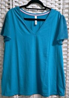 Sheego - ŚLICZNA, SPRĘŻYSTA LAZUROWA TUNIKA ZE ZWIEWNYMI RĘKAWKAMI ok 50/52