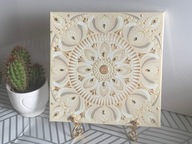 Mandala „Światło Obfitości” – ręcznie malowana/certyfikat/obraz akrylowy