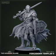 Forgeborn Templar 5 - WI - figurka RPG DnD D&D - druk 3D 14K