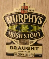 ETYKIETA - MURPHY'S - IRISH STOUT - DRAUGHT - SERVE CHILLED EIRE - IRLANDIA