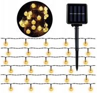 Girlanda na Balkon, Taras, Ogród Solarna Ogrodowa z 30 Lampkami LED, 6.5M
