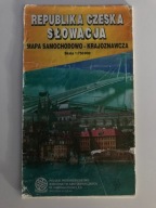 Republika Czeska/Słowacja - mapa samochodowa