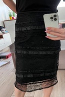 Spódnica falbany wiskoza koronka r.46 xxl xxxl