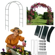 PERGOLA ŁUK OGRODOWA TARASOWA NA BALKON METALOWA ŁUKOWA DO RÓŻ KWIATÓW 2,4M
