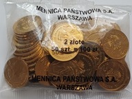 2 złote Mikołaj Rey 2005r 50 sztuk worek bankowy woreczek