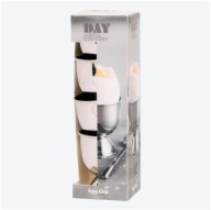 Pojemnik na jajka ze stali nierdzewnej 4 sztuki