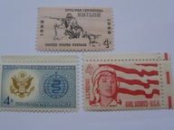 USA - zestaw - Mi. 823, 824, 829 **