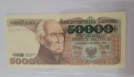 50000 złotych z 1988 rok Seria AC Stan - bezobiegowy